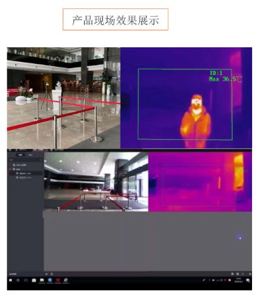 双光智能人体测温半球仪